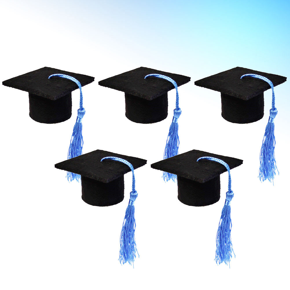 Wine Beer Hat - 5 stuks Doctoraal Wijnflesdop Mini Afstudeerhoed