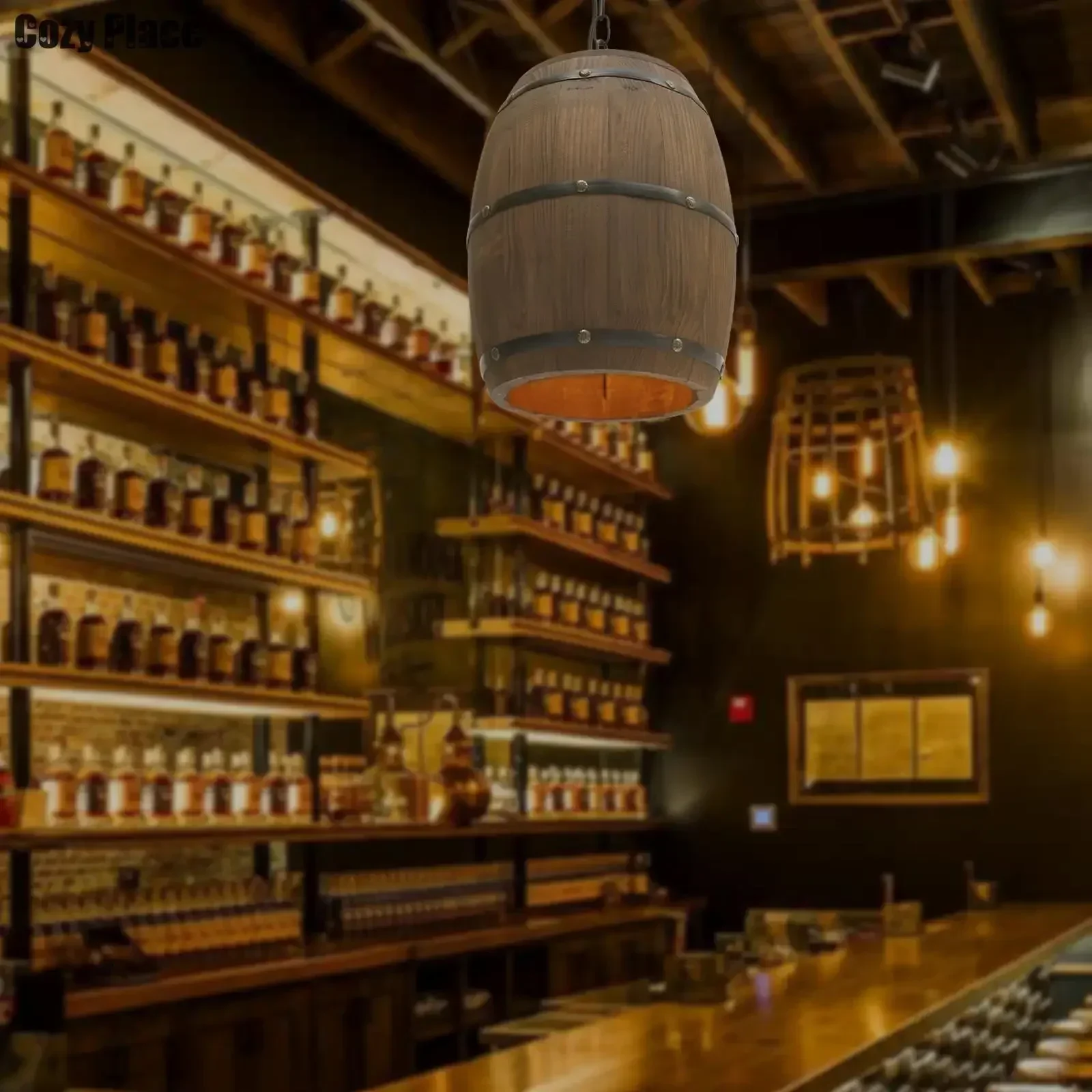 Rustieke lamp vintage kroonluc - Wine & Beer Guayaquil recensie en prijs